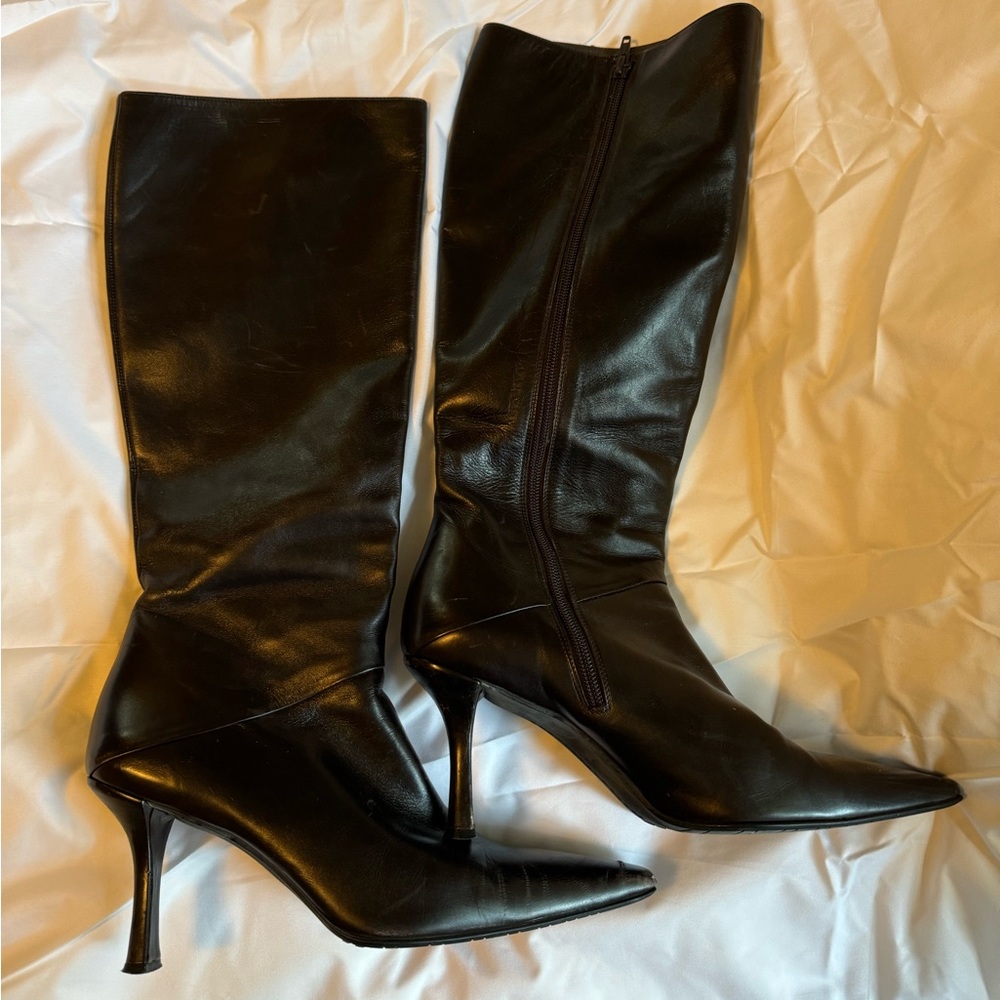 Stuart Weitzman Chocolate Leather Boots